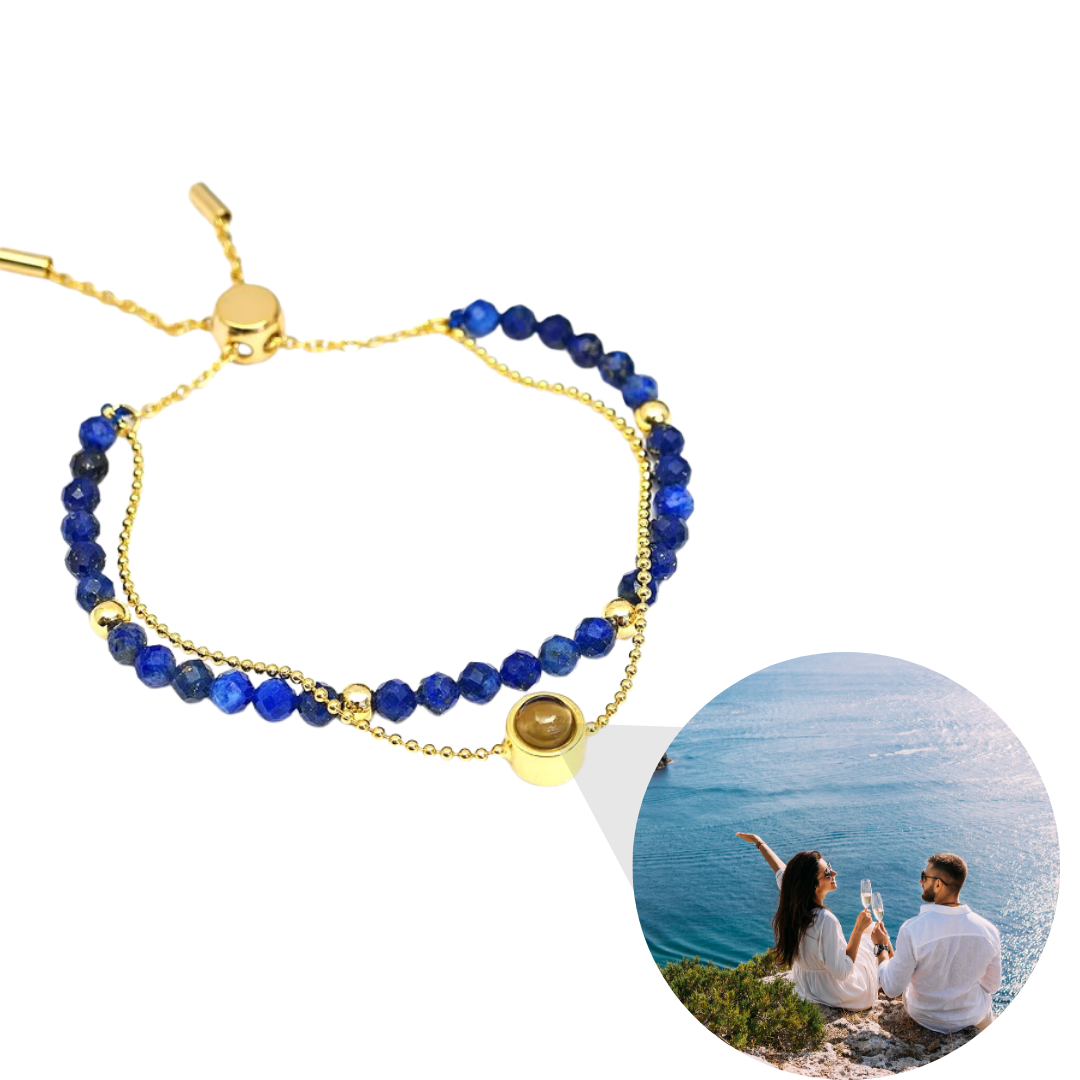 Luxe Kristal Natuursteen Armband