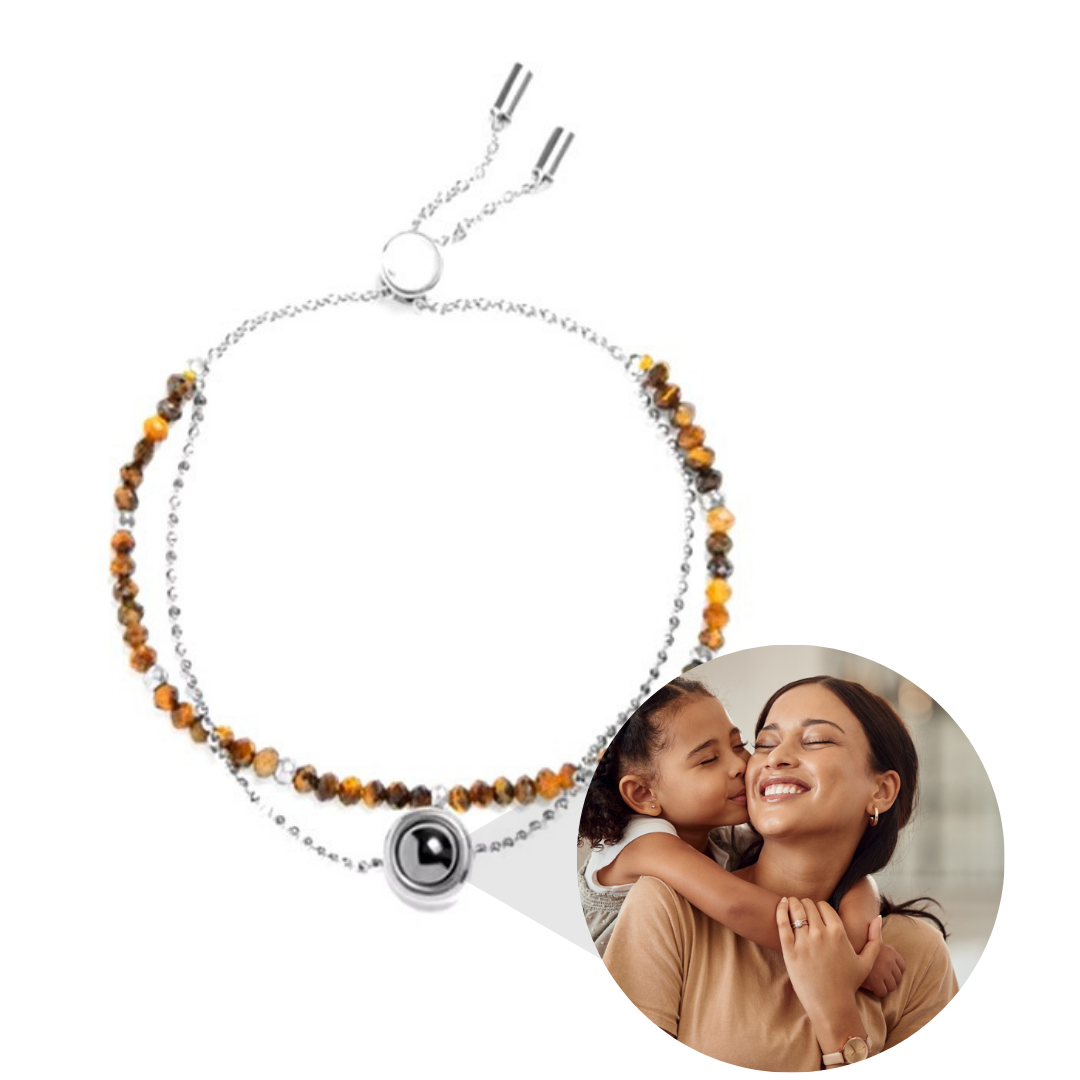 Luxe Kristal Natuursteen Armband