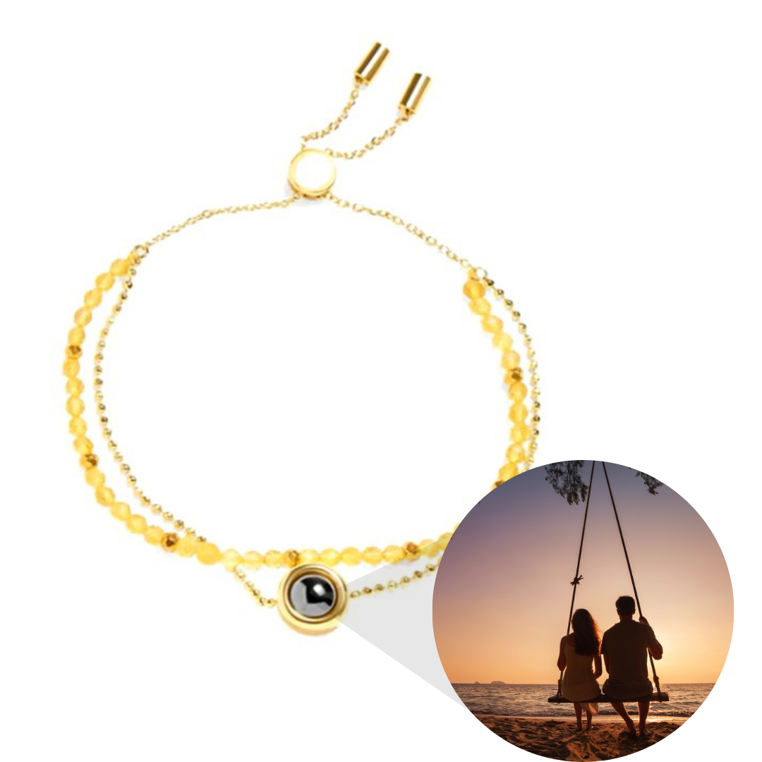 Luxe Kristal Natuursteen Armband