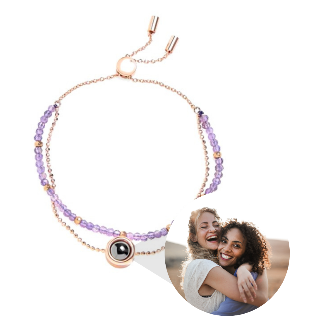 Luxe Kristal Natuursteen Armband