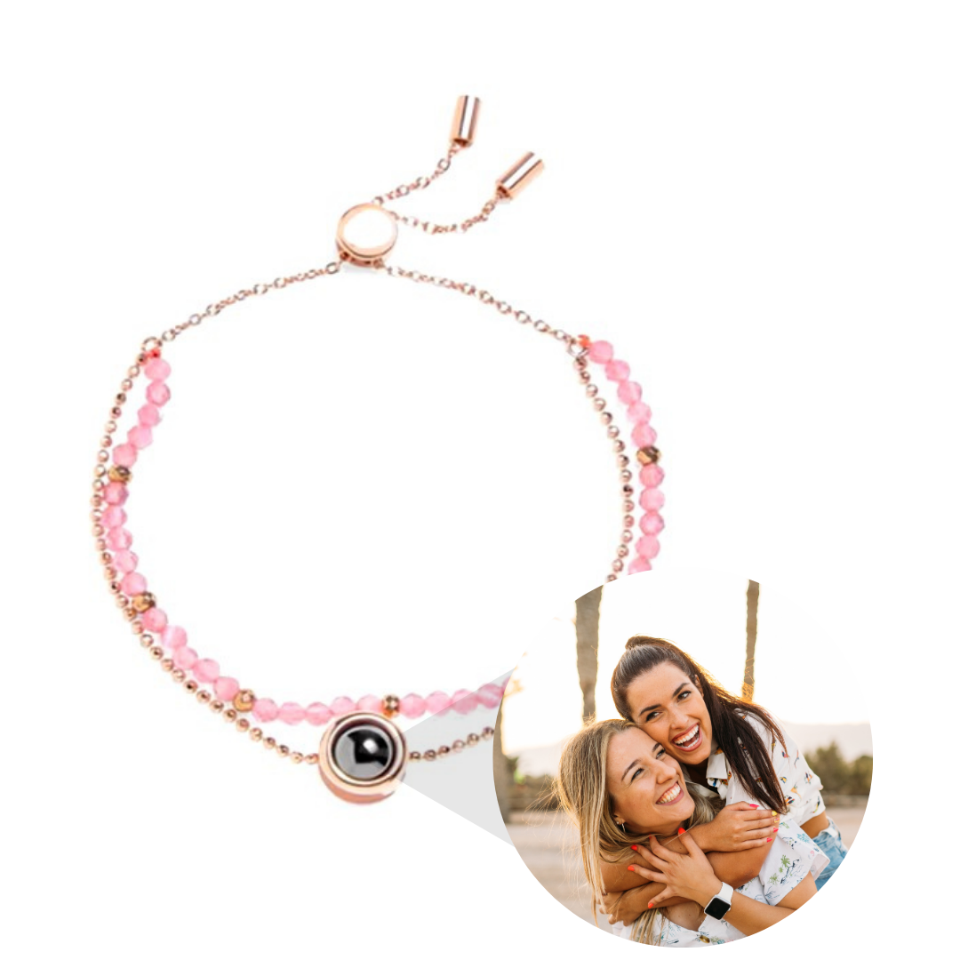 Luxe Kristal Natuursteen Armband